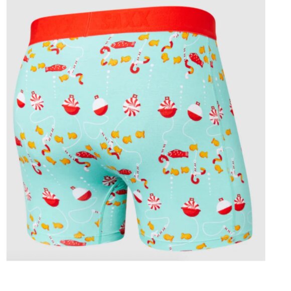 SAXX VIBE Christmas Boxer Briefs “Fish Food” - Picture 2 of 4